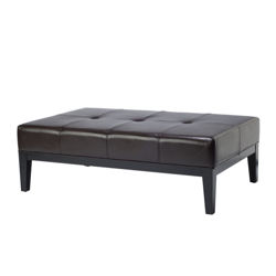 ottoman cocktail wayfair leather coffee upholstery material table