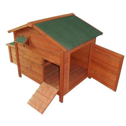 Large Pawhut Chicken Coop with Hinged Roof and Nesting Box by Aosom