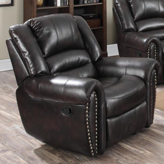Abbie Recliner Upholstery: Brown by Wildon Home