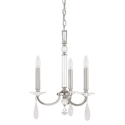 Alisa 3 Light Crystal Chandelier