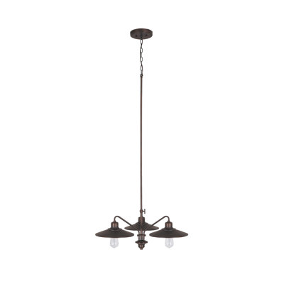Urban 3 Light Chandelier Finish: Burnished Bronze