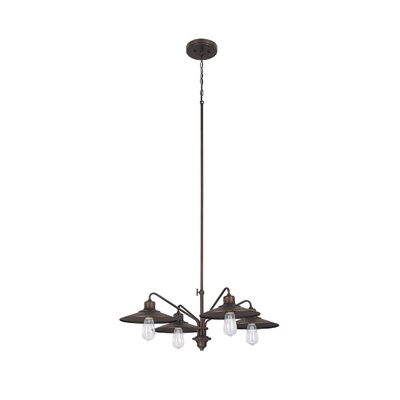 Urban 4 Light Chandelier Finish: Burnished Bronze