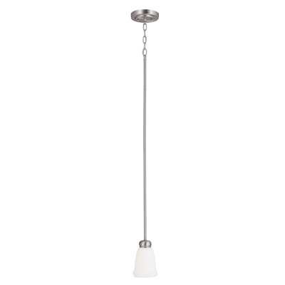 Flynn 1 Light Mini Pendant Finish: Brushed Nickel