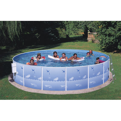 Swim N Play 15ft x 36in Above Ground Pool Package with Port Hole