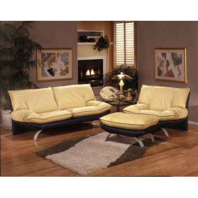 Omnia Leather PRI-LRS Princeton Leather Living Room Set