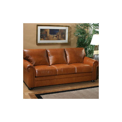 Omnia Furniture Georgia 3 Seat Sofa Georgia Leather Sofa