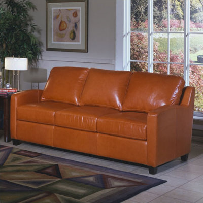Omnia Furniture Chelsea Deco Queen Sofa Chelsea Deco Leather Sleeper Sofa