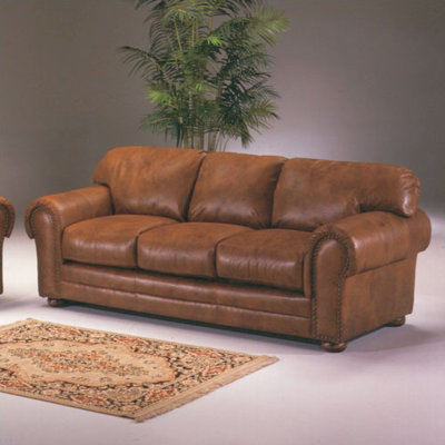Omnia Furniture Cheyenne 3 Seat Sofa Winchester Cheyenne Leather Sofa