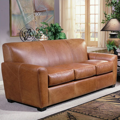 Omnia Furniture Jackson 3 Seat Sofa Jackson Leather Sofa
