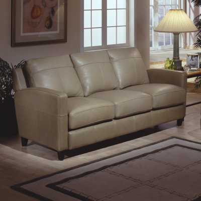 Omnia Furniture SKY – 3S Skyline Leather Sofa