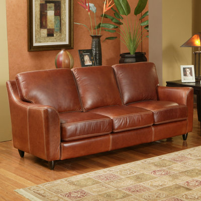 Omnia Furniture GRET-3S Great Texas Leather Sofa