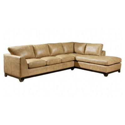Omnia Furniture City Sleek 3 Seat Sofa City Sleek Leather Sofa