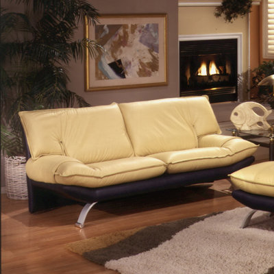 Omnia Furniture PRE-4S Princeton Leather Sofa