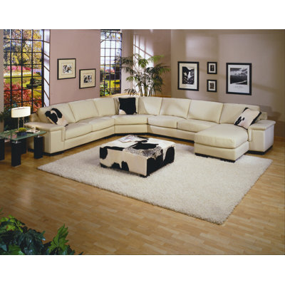 MER – SEC Omnia Leather Sectionals