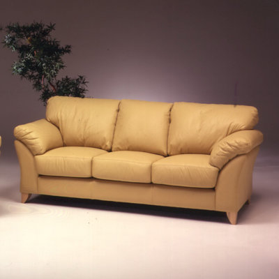 Omnia Furniture NEV-3S Nevada Leather Sofa
