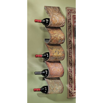 Cafe De Paris 5 Bottle Wall Mounted Wine Rack