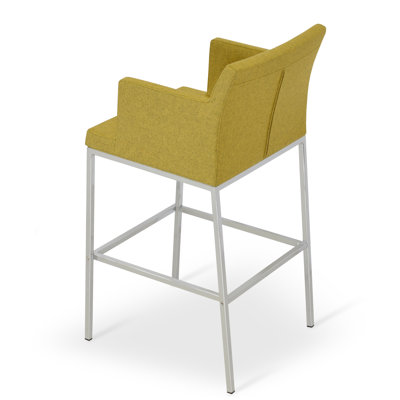 Soho 30 inch Bar Stool Upholstery: Brown Leatherette