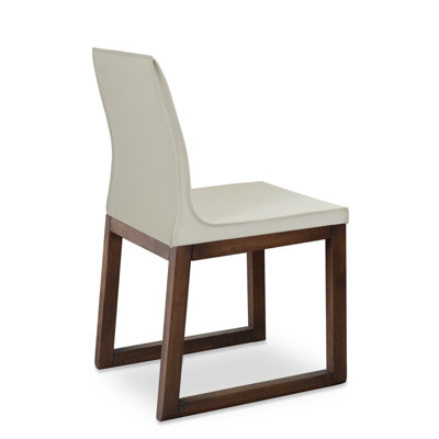 Polo Side Chair Upholstery: Brown
