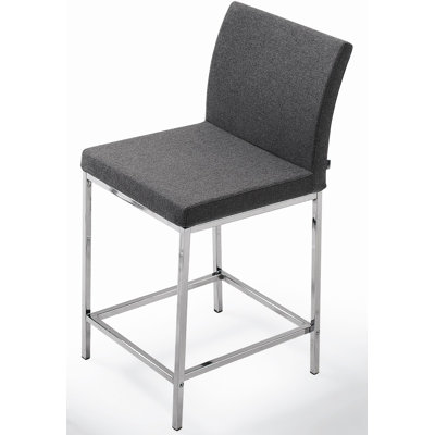 Aria 24 inch Bar Stool Upholstery: White Leatherette