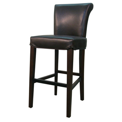 Bentley 26 inch Bar Stool with Cushion Upholstery: Red