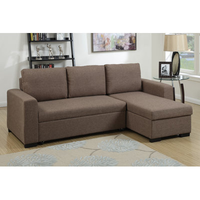 Poundex F6932 Bobkona Jassi Sleeper Sectional Upholstery