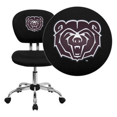 NCAA Embroidered Mid-Back Mesh Task Chair NCAA Team: Missouri State Arms: Not Included image