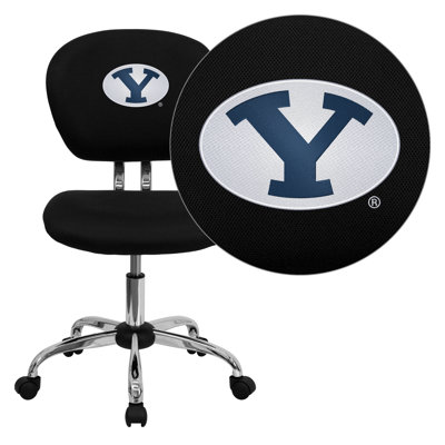NCAA Embroidered Mid-Back Mesh Task Chair NCAA Team: BYU Arms: Not Included image