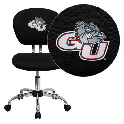 NCAA Embroidered Mid-Back Mesh Task Chair NCAA Team: Gonzaga Arms: Not Included image