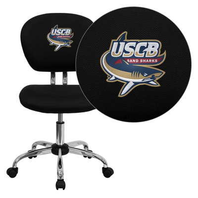 NCAA Embroidered Mid-Back Mesh Task Chair NCAA Team: South Carolina Beaufort Sand Sharks Arms: Not Included image