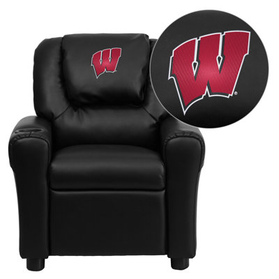 NCAA Kid's Recliner Material: Vinyl NCAA Team: Wisconsin Badgers image