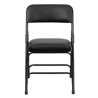 Hercules Series Personalized Vinyl Upholstered Metal Folding Chair image