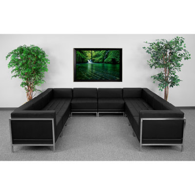 Flash Furniture ZB-IMAG-U-SECT-SET1-GG Hercules Imagination Series Modular Sectional
