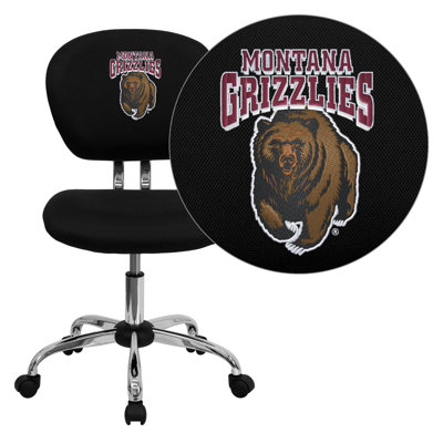 NCAA Embroidered Mid-Back Mesh Task Chair NCAA Team: Montana Arms: Not Included image