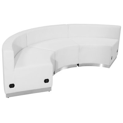 Flash Furniture ZB-803-740-SET-WH-GG Hercules Alon Series Sectional Upholstery