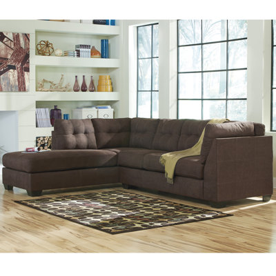 Flash Furniture FBC-2349LFSEC-WAL-GG Maier Sectional Upholstery