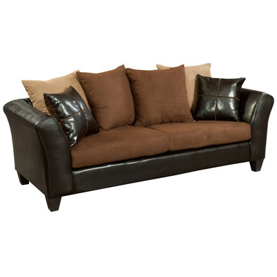 RS-4170-01S-GG FFC4125 Flash Furniture Riverstone Sierra Microfiber Sofa