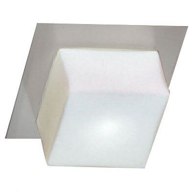 Modern Ceiling / Wall 1 Light Flush Mount Finish: Satin Chrome