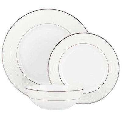 Innocence Bone China 3 Piece Place Setting, Service for 1