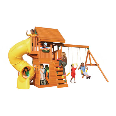 Big Backyard Cedar Summit Grandview Deluxe Wooden Play Set F24730