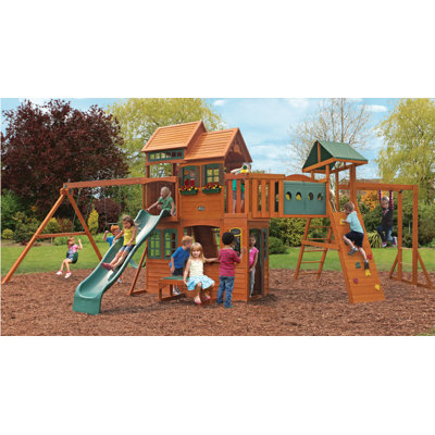 Big Backyard Cedar Summit Cedar Hill Resort Wooden Play Set F25668