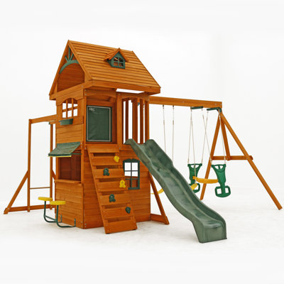 Big Backyard Ridgeview Deluxe Clubhouse Wooden Play Set F270855