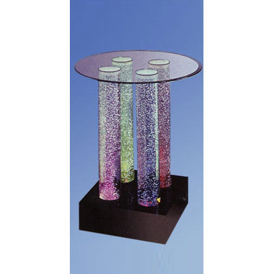 Aqua Pub Table Top: Round, Finish: Color Wheel, Lights: 4 LED Lights