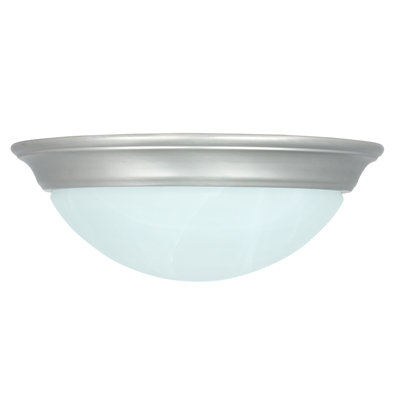1 Light Flush Mount Finish: Satin Nickel