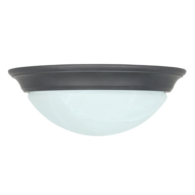 1 Light Flush Mount Finish: Oil Rubbed Bronze