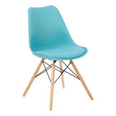 Allen Side Chair Upholstery: Teal