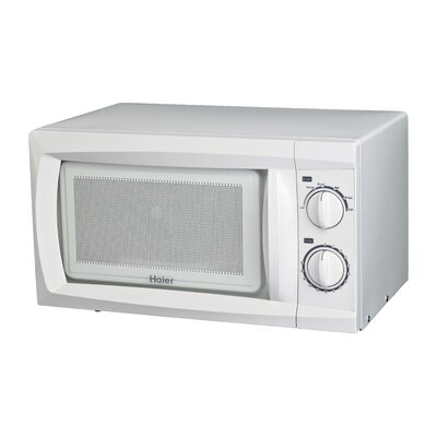 0.6 Cu. Ft. 600W Countertop Microwave Color: White image
