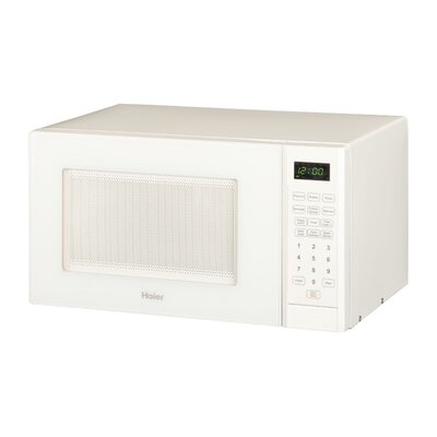 0.9 Cu. Ft. 900W Countertop Microwave Color: White image