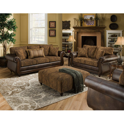 Wildon Home AM8100-S-TC Portho Living Room Collection