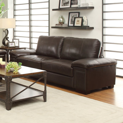 614072 CST16788 Wildon Home Leather Sofa