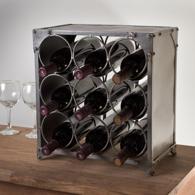 9 Bottle Tabletop Wine Rack